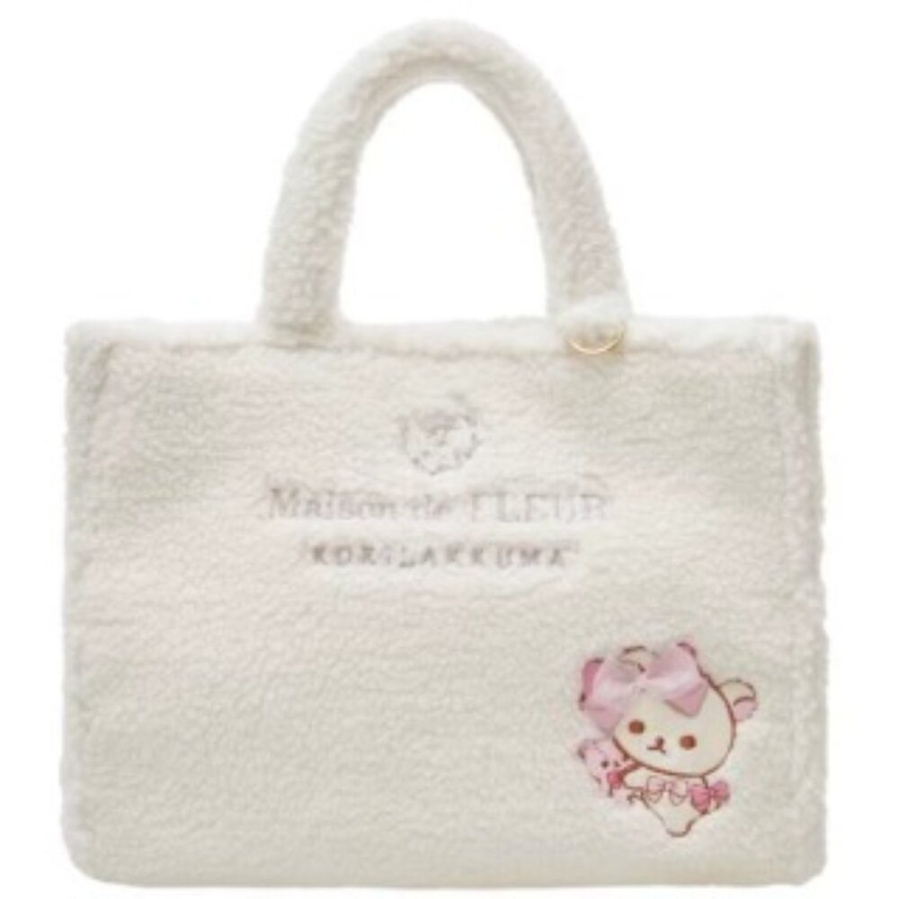 ★ brand new ★ maison de fleur x korilakkuma sherpa hand bag